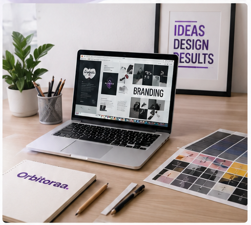 orbitoraa branding workspace image